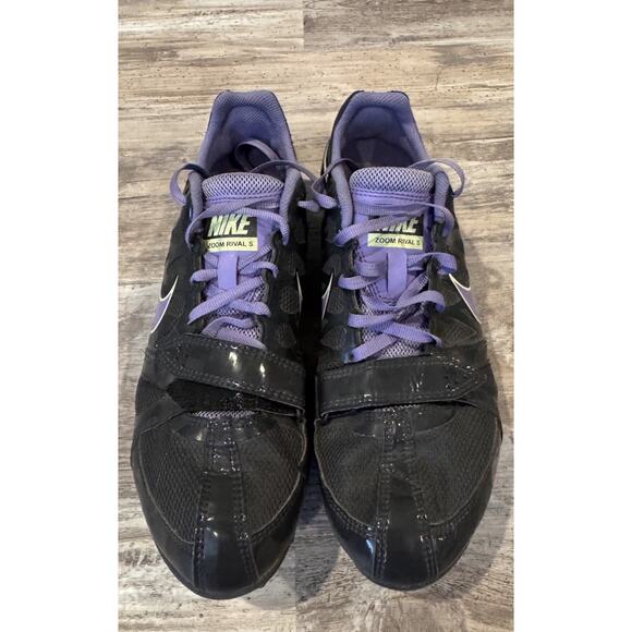 Nike Zoom Rival S Shoes Women's 9 Black/Purple Track & Field Spikes 456811-053 - Picture 2 of 7